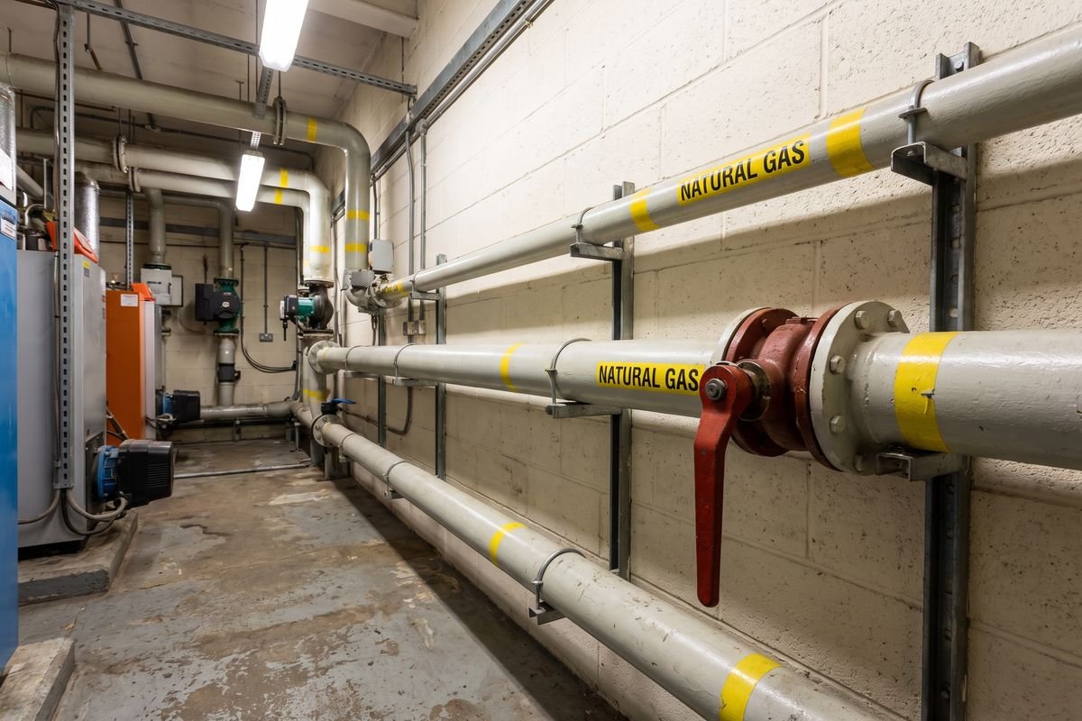 Commercial gas pipework installed by a Gas Safe registered engineer in Chesterfield